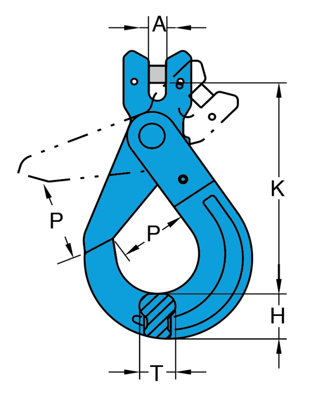 G-100 Clevis Self Locking Hook-YOKE Industrial Corp.