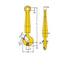 York Rov Hook ROV Shank Hook 8-931-YOKE Industrial Corp.