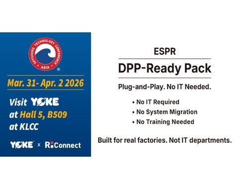 🌊 Get #DPP‑Ready at OTC Asia 2026 — without IT complexity